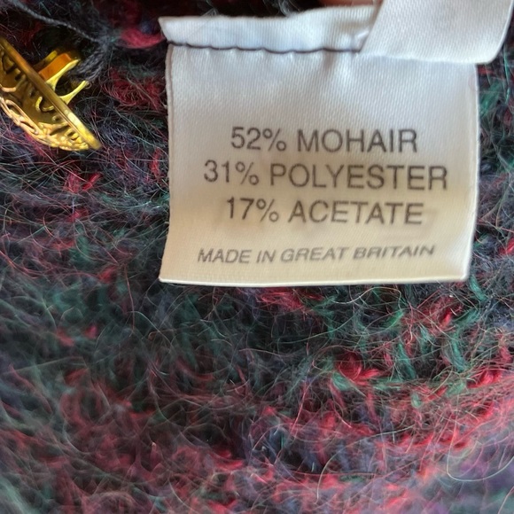 Vintage Soft Mohair Wool Knit Cardigan - Picture 7 of 7